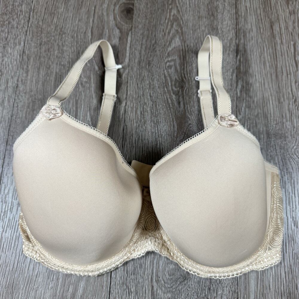 Panache Cari Moulded Spacer Bra Size 34F 7961 Underwired Womens T Shirt Beige